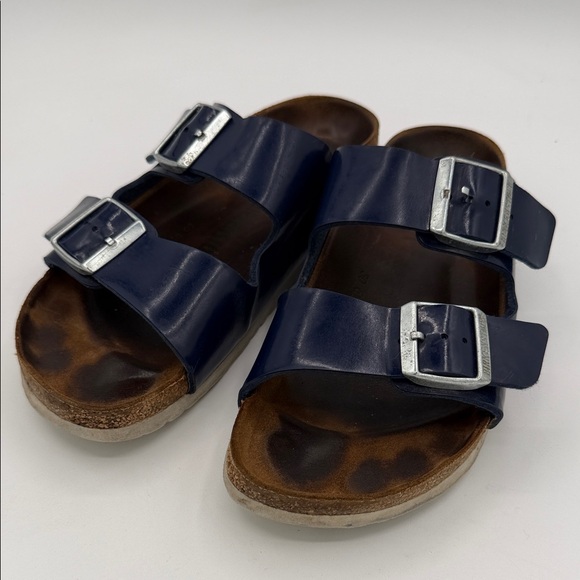 Birkenstock Shoes - Birkenstock Arizona Patent Leather, blue